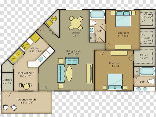 Floor plan Property, Tree floor Plan transparent background PNG clipart