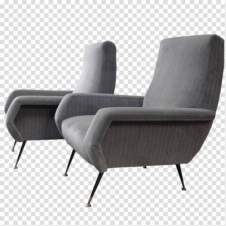 Recliner Eames Lounge Chair Club chair Mid-century modern, chair transparent background PNG clipart