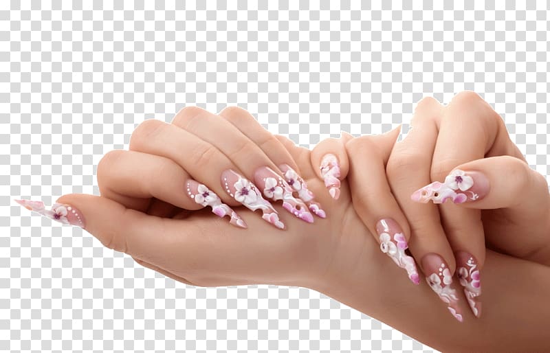 pink nail transparent background PNG clipart