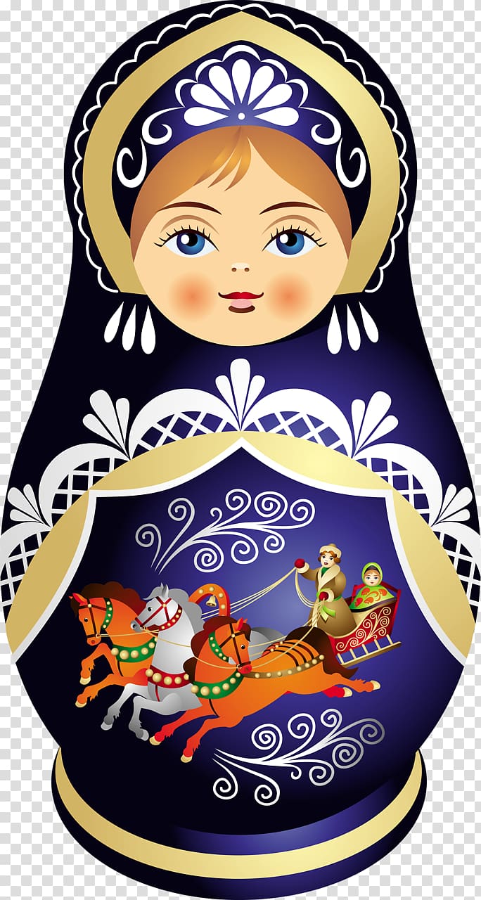 Matryoshka doll , Russia transparent background PNG clipart