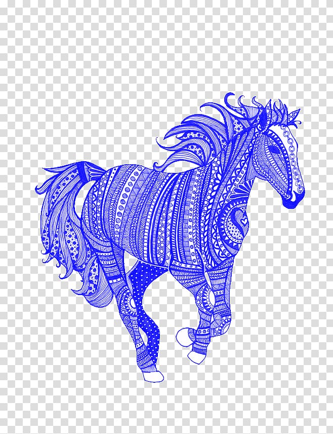 Appaloosa American Paint Horse Howrse Stallion Colt, Blue Horse transparent background PNG clipart