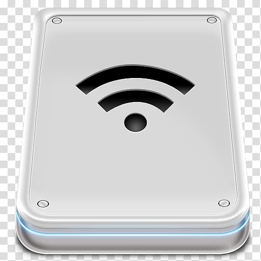 turned-on white wifi hot spot, hardware technology, Hard Disk Wifi transparent background PNG clipart