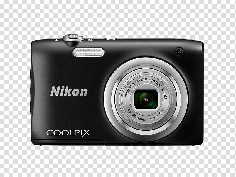 Nikon Nikon Coolpix A100 Point-and-shoot camera Nikon Coolpix A100 20MP Digital Camera (Black), Camera transparent background PNG clipart