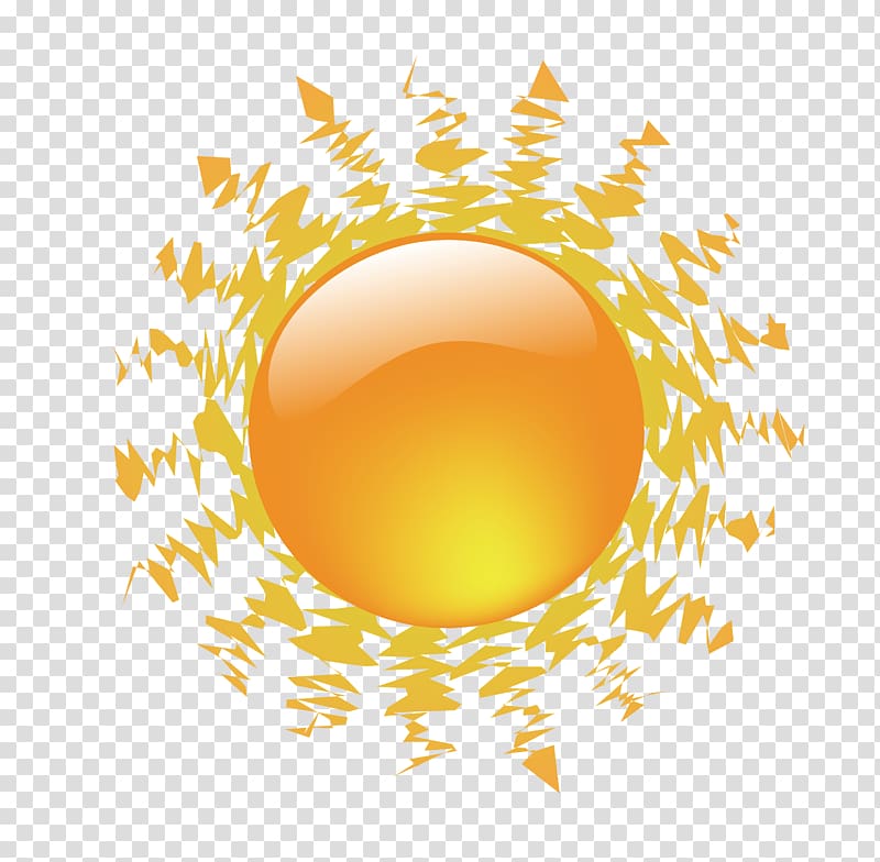 Cartoon Drawing, Summer sun design material transparent background PNG clipart