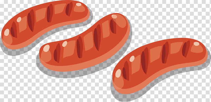 Sausage Hot dog Barbecue, Sausage transparent background PNG clipart