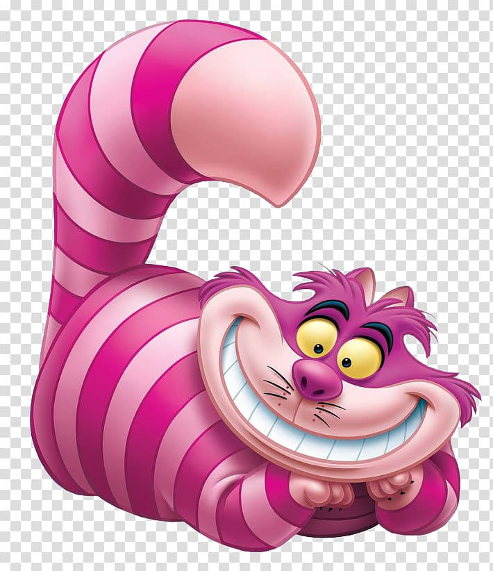 Cheshire Cat illustration, White Rabbit The Mad Hatter Alice's Adventures in Wonderland Caterpillar Cheshire Cat, alice transparent background PNG clipart