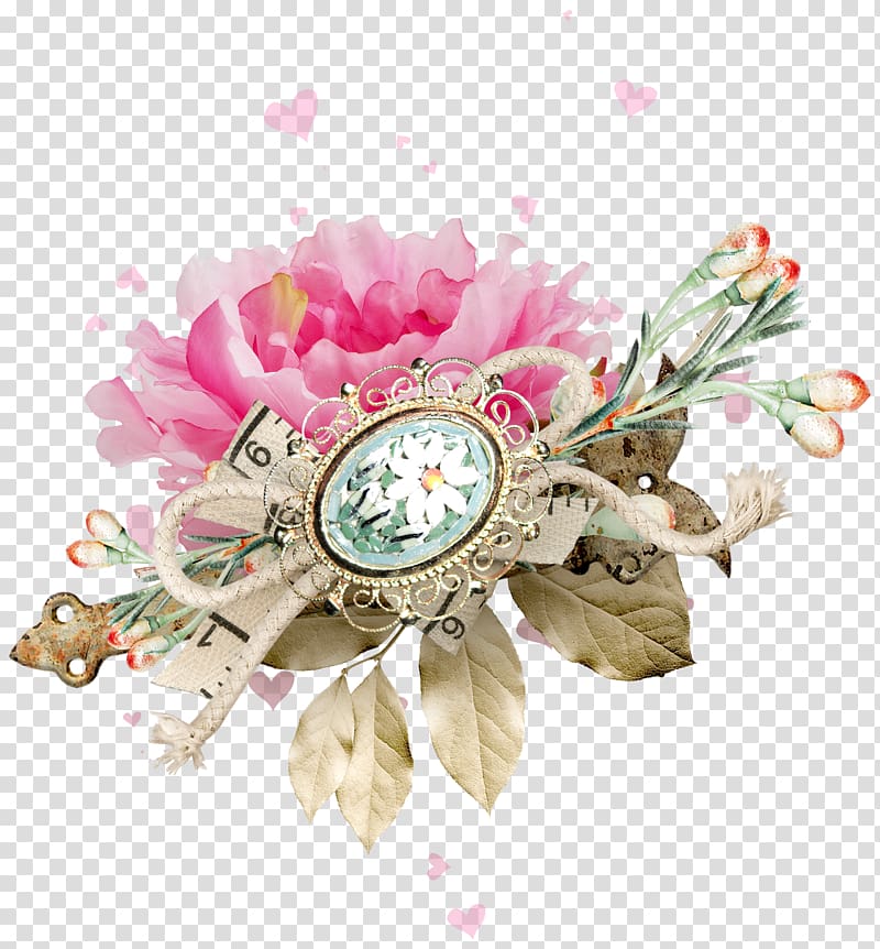 Flower Polyvore Jewellery, Mosaic decorative gemstone jewelry transparent background PNG clipart