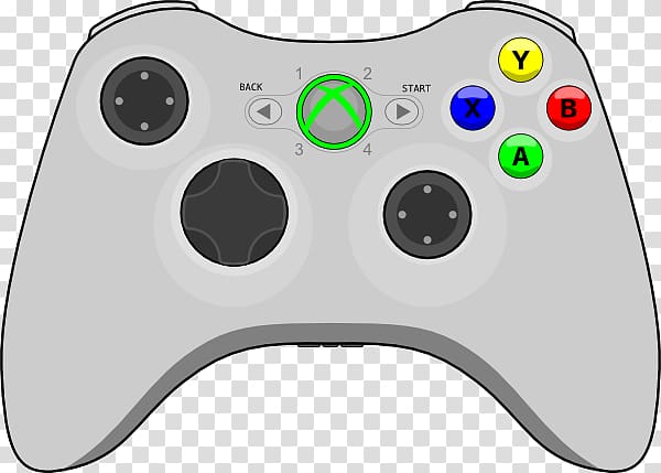 Black Xbox 360 controller Xbox One controller , Svg Gallery transparent background PNG clipart