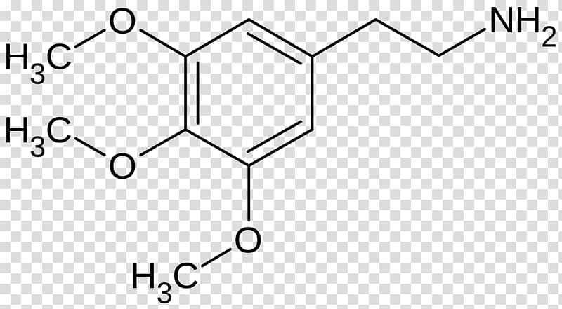 Mescaline Structural formula Peyote Chemical formula Molecular formula, others transparent background PNG clipart