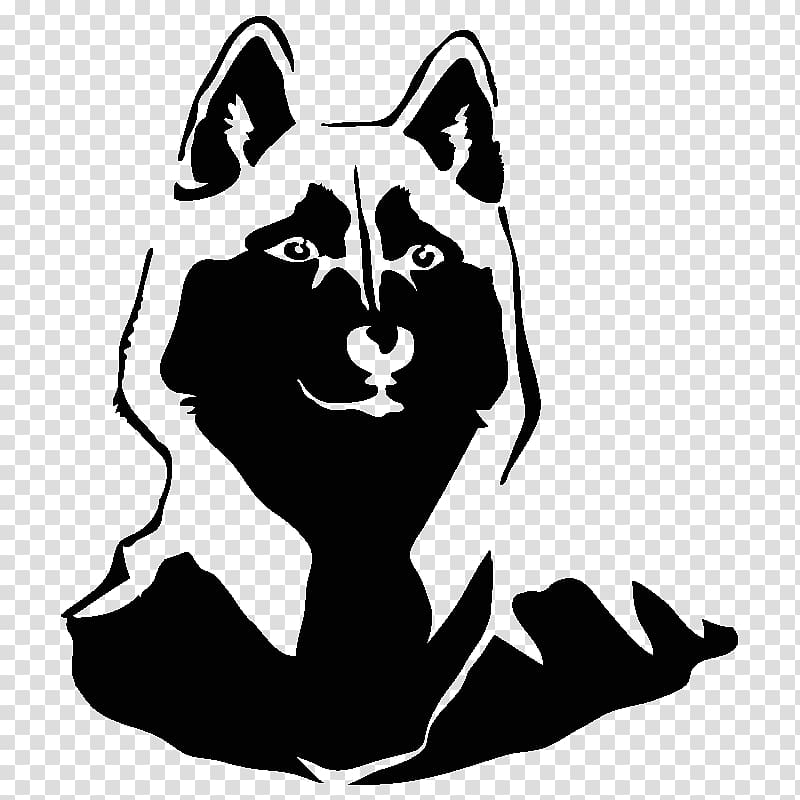 Whiskers Dog Cat Silhouette , husky silhouette transparent background PNG clipart