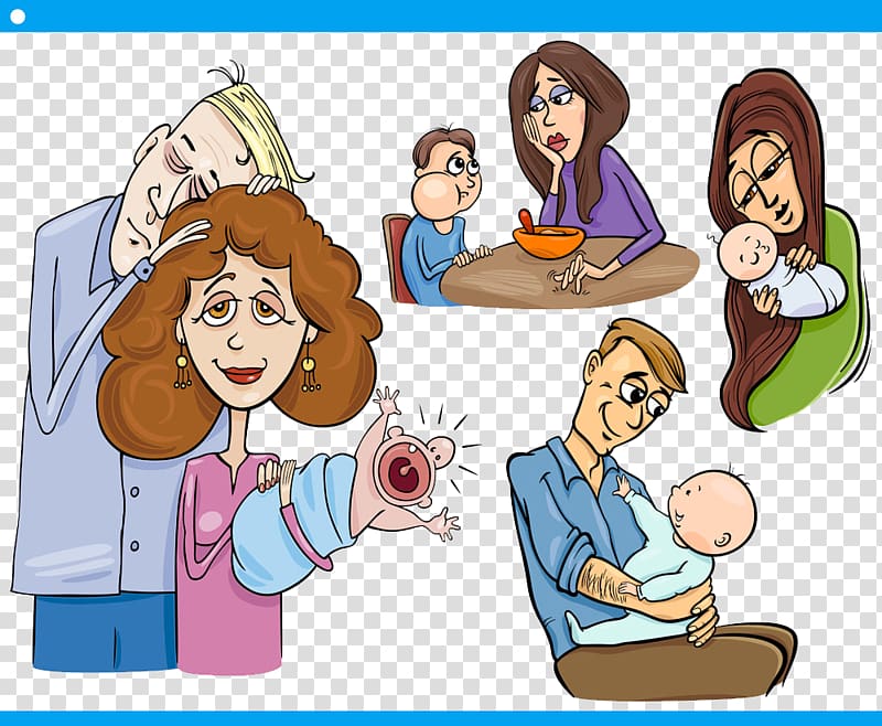Father Son Illustration, Honor their parents elders transparent background PNG clipart