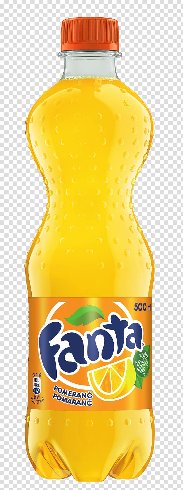 Orange drink Fizzy Drinks Fanta Orange soft drink Orange juice, bottle transparent background PNG clipart