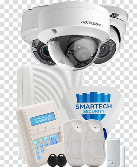Security Alarms & Systems Closed-circuit television camera IP camera, cctv camera dvr kit transparent background PNG clipart