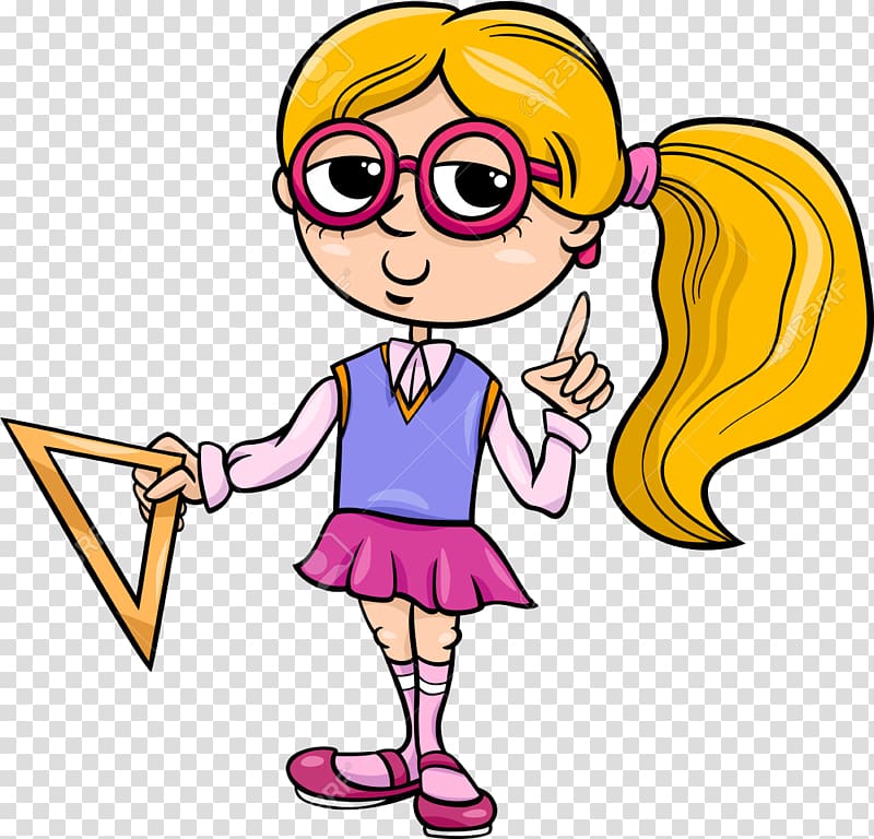 Cartoon Student Child, cartoon girl transparent background PNG clipart