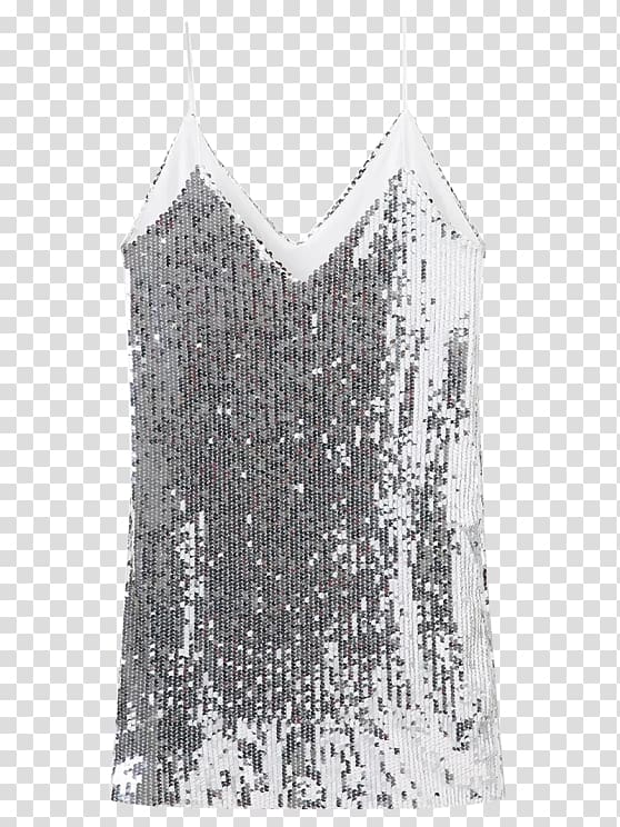 Party dress Clothing T-shirt Sequin, silver sequins transparent background PNG clipart