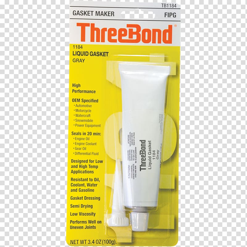 ThreeBond Sealant Gasket Adhesive, Seal transparent background PNG clipart