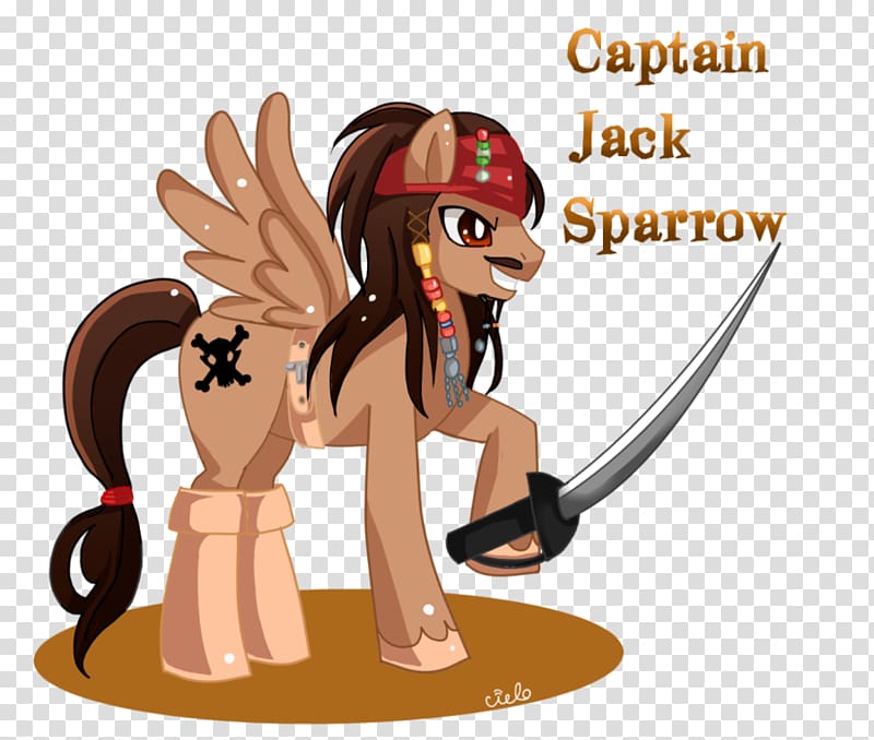 Jack Sparrow My Little Pony Fan art, johnny depp transparent background PNG clipart