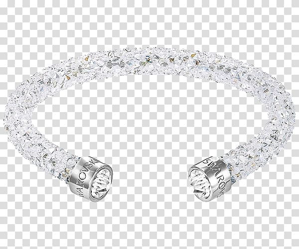 Swarovski AG Crystal Bangle Jewellery Cuff, Swarovski crystal bracelet jewelry white transparent background PNG clipart