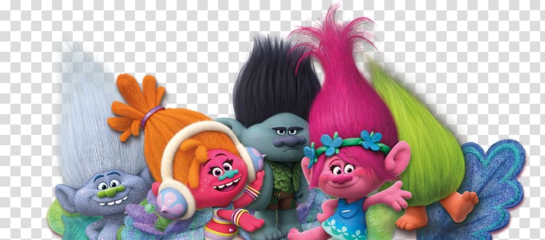 Trolls DreamWorks Animation Film True Colors, others transparent background PNG clipart