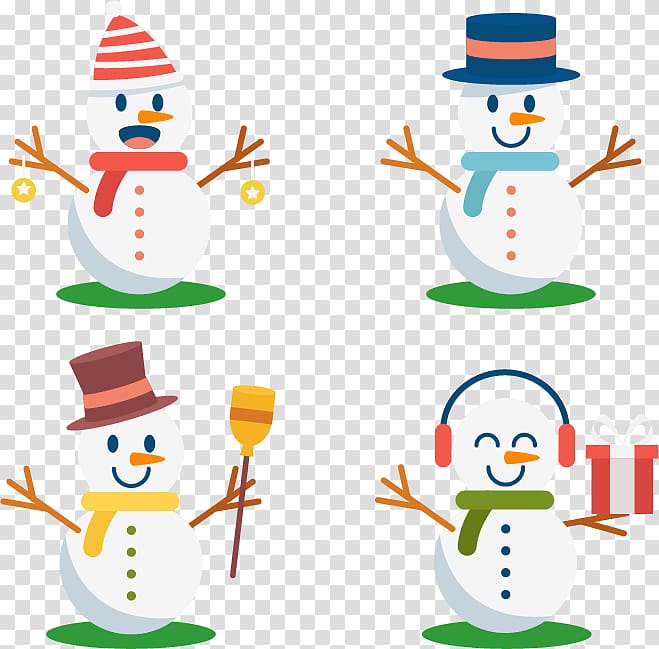 Snowman Euclidean Christmas, Cute snowman transparent background PNG clipart