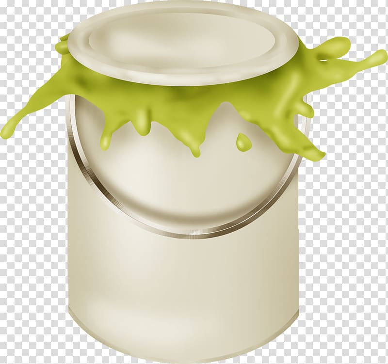 Painting Pigment, Yellow bucket transparent background PNG clipart