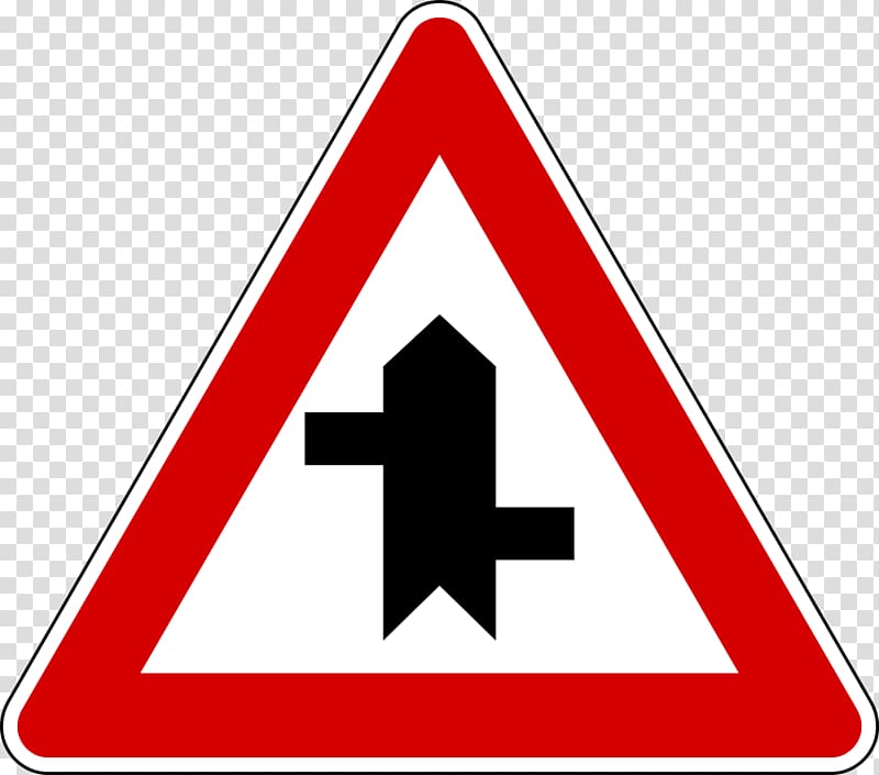 Level crossing Traffic sign Road Intersection Priority signs, Road Sign transparent background PNG clipart