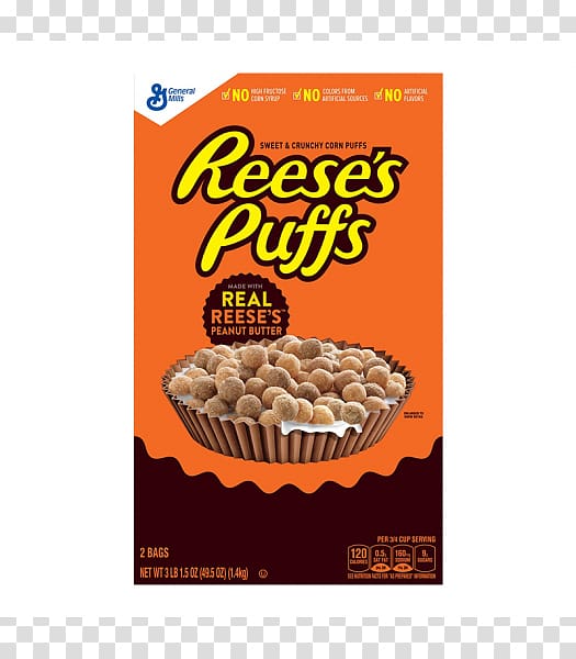Reese\'s Puffs Reese\'s Peanut Butter Cups Breakfast cereal Chocolate Candy, chocolate transparent background PNG clipart
