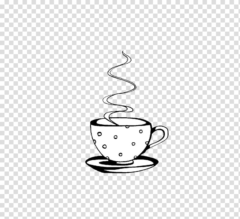 Coffee Teacup Kop Ausmalbild, Mug transparent background PNG clipart