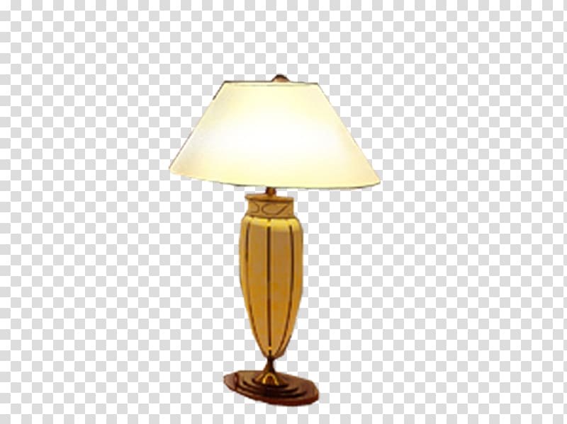 Lampshade Electric light, Simple table lamp transparent background PNG clipart