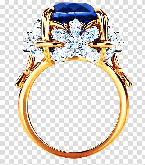 Engagement ring Tiffany & Co. Tanzanite Diamond, Thread threaded transparent background PNG clipart