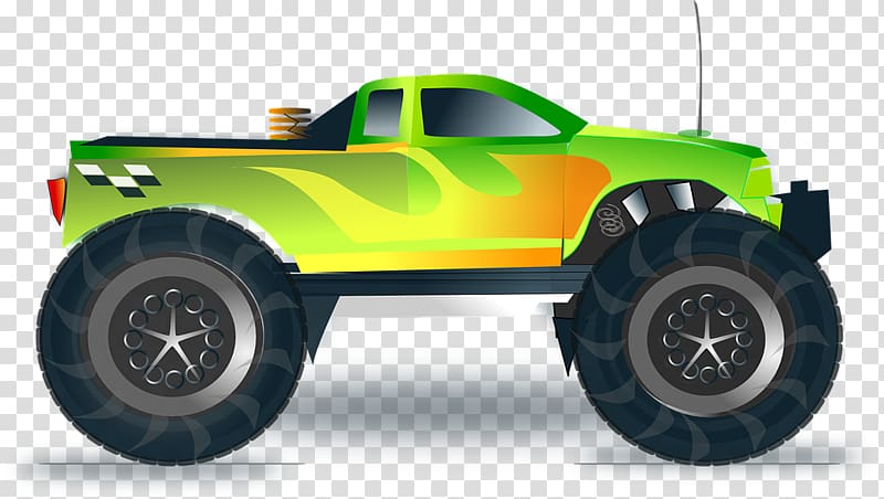Radio-controlled car Automotive design Truggy Monster truck, car transparent background PNG clipart