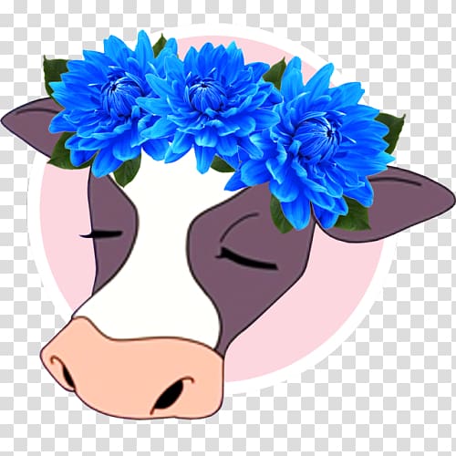 Cattle Cut flowers Computer Icons , flower crown transparent background PNG clipart