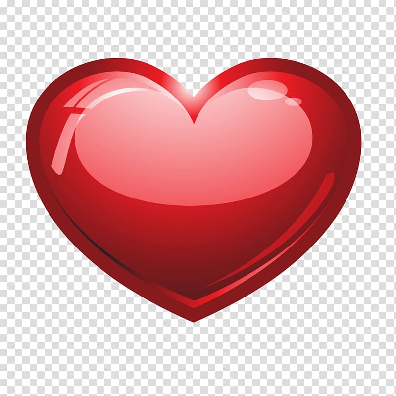 Love Heart Sign , Dynamic three-dimensional heart-shaped red transparent background PNG clipart