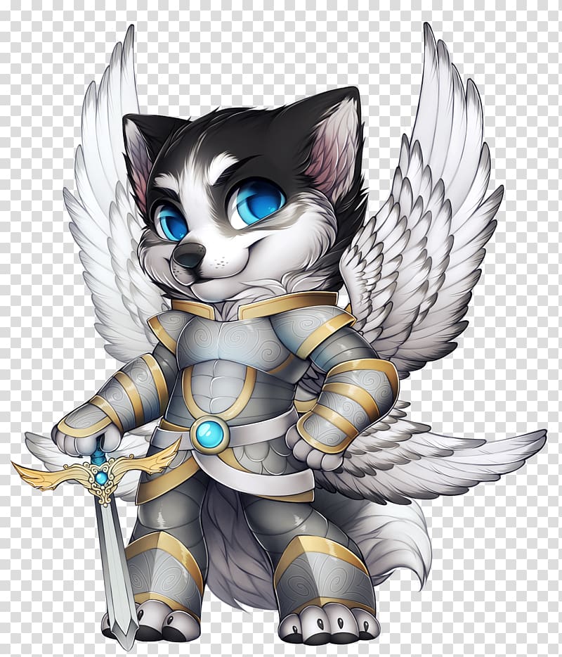 Cat Dog Angel Costume Red wolf, fox transparent background PNG clipart
