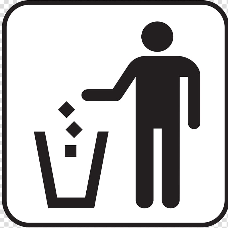 garbage bin sign