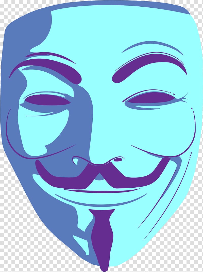 Guy Fawkes mask Anonymous , anonymous transparent background PNG clipart
