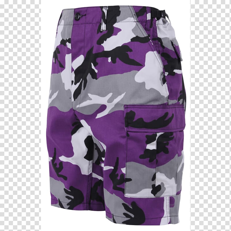 Shorts Battle Dress Uniform Military camouflage Battledress, ultra violet transparent background PNG clipart