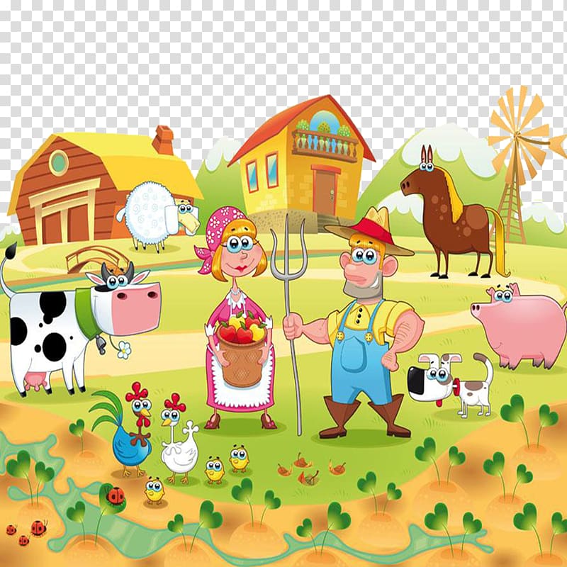 farm animals transparent background PNG clipart