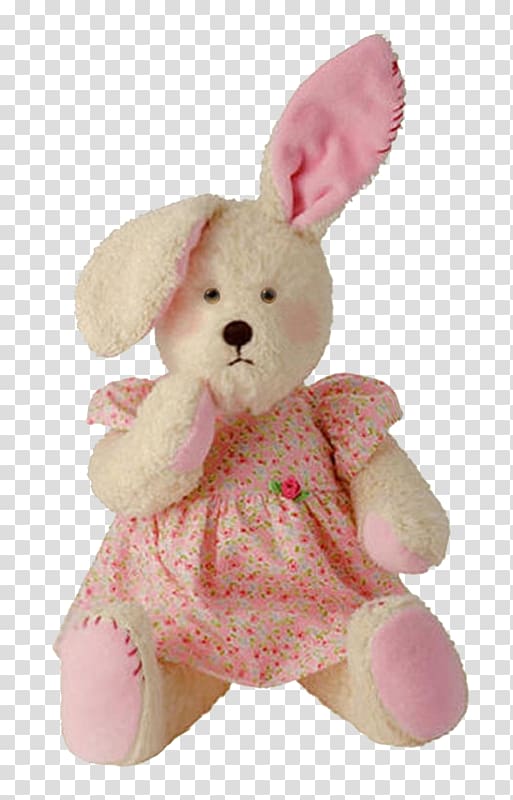 Stuffed Animals & Cuddly Toys European rabbit Plush, rabbit transparent background PNG clipart