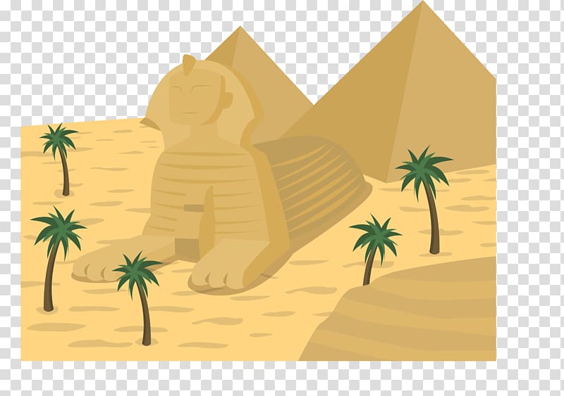 Great Sphinx of Giza Great Pyramid of Giza Ancient Egypt Esfinge egipcia, Egyptian sphinx transparent background PNG clipart