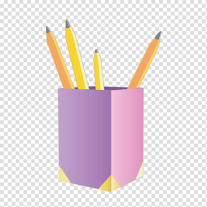 Pen Brush pot Gratis, Creative Square Pen transparent background PNG clipart