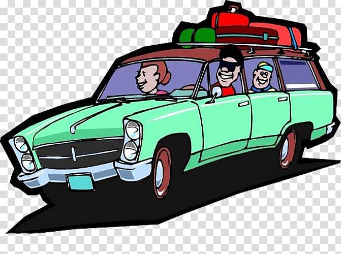 Road trip Car Travel , Green driving illustrations transparent background PNG clipart
