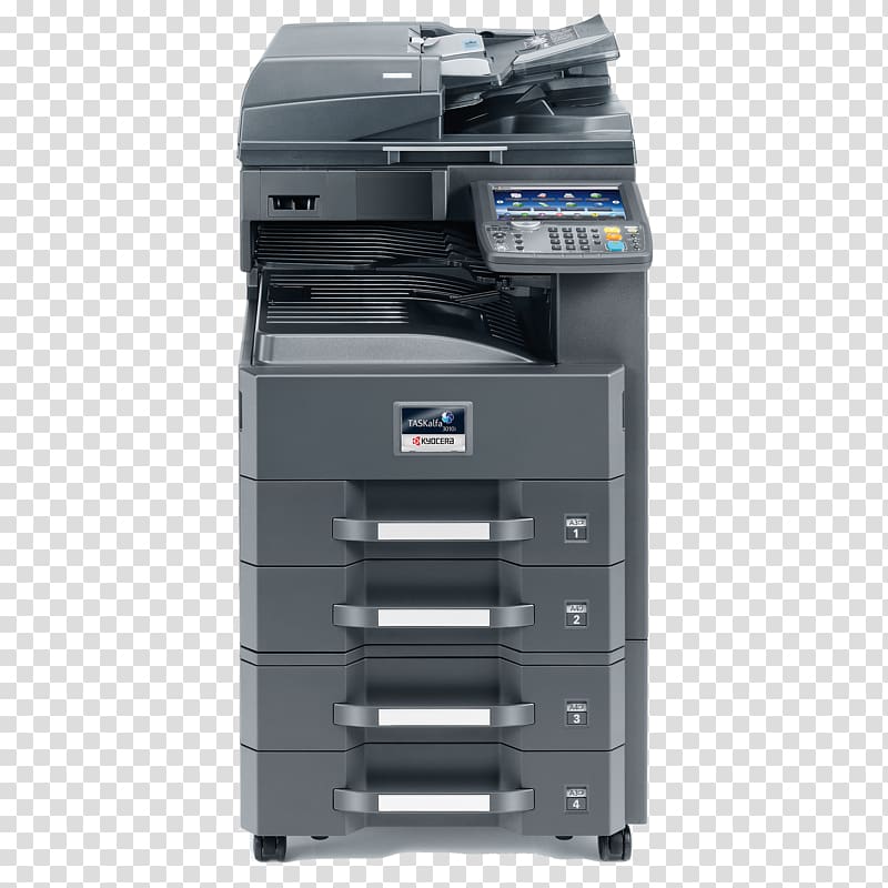 Multi-function printer Kyocera Document Solutions Printing, machine transparent background PNG clipart
