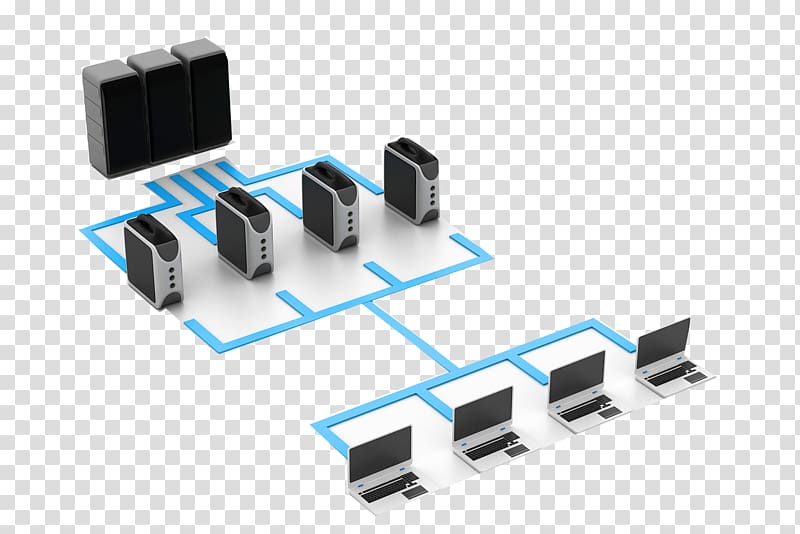 Computer network Illustration, Data sharing concept model transparent background PNG clipart