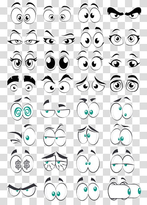 Cartoon Eyes transparent background PNG cliparts free download