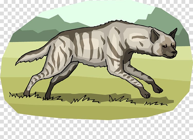 Striped hyena Cat Spotted hyena , Hyena transparent background PNG clipart