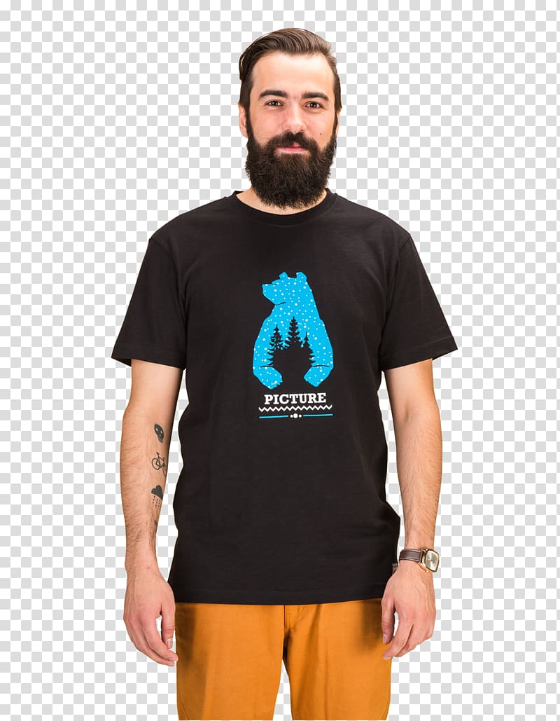 T-shirt Turquoise Sleeve Pocket Beard, T-shirt transparent background PNG clipart