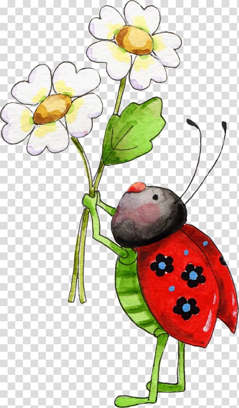 Flower Ladybird , flower transparent background PNG clipart