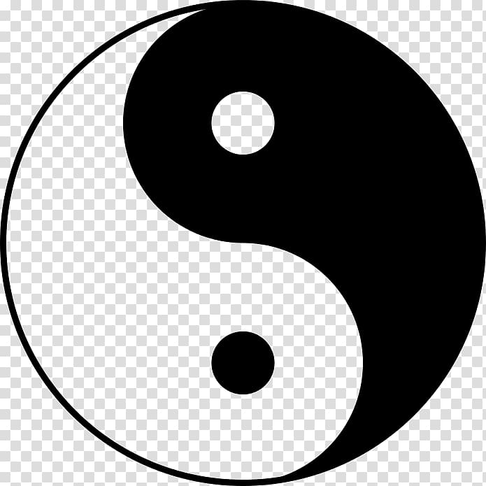 Yin and yang , Khao Tao transparent background PNG clipart