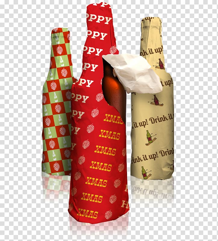 Paper Gift Wrapping Label Beer, wrap paper transparent background PNG clipart